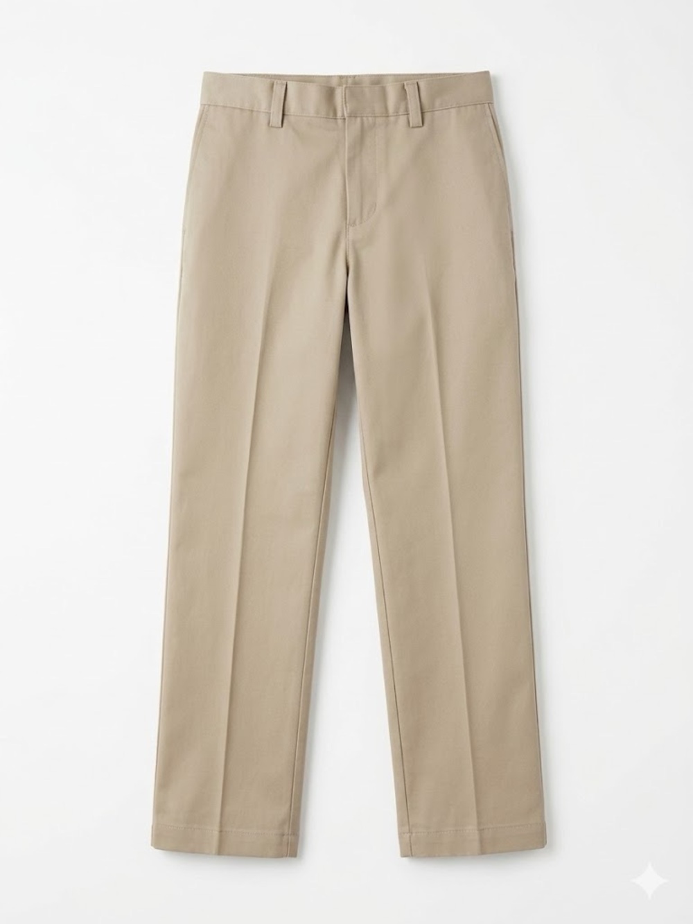 Boys Classic Straight Fit Khaki Pants